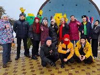 28 января на центральной площади села Белая Глина прошло мероприятие "Начало дня с зарядки - залог здоровья в жизни и правопорядка!" 